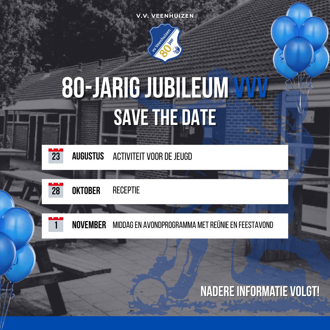 𝐕𝐕 𝐕𝐞𝐞𝐧𝐡𝐮𝐢𝐳𝐞𝐧 𝐯𝐢𝐞𝐫𝐭 𝟖𝟎-𝐣𝐚𝐫𝐢𝐠 𝐣𝐮𝐛𝐢𝐥𝐞𝐮𝐦 𝐨𝐩 𝟏 𝐧𝐨𝐯𝐞𝐦𝐛𝐞𝐫!