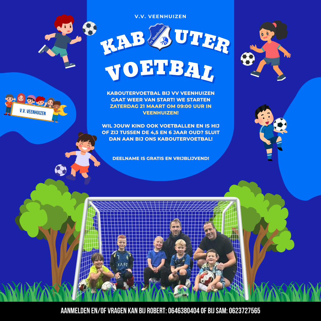 Kaboutervoetbal bij vv Veenhuizen